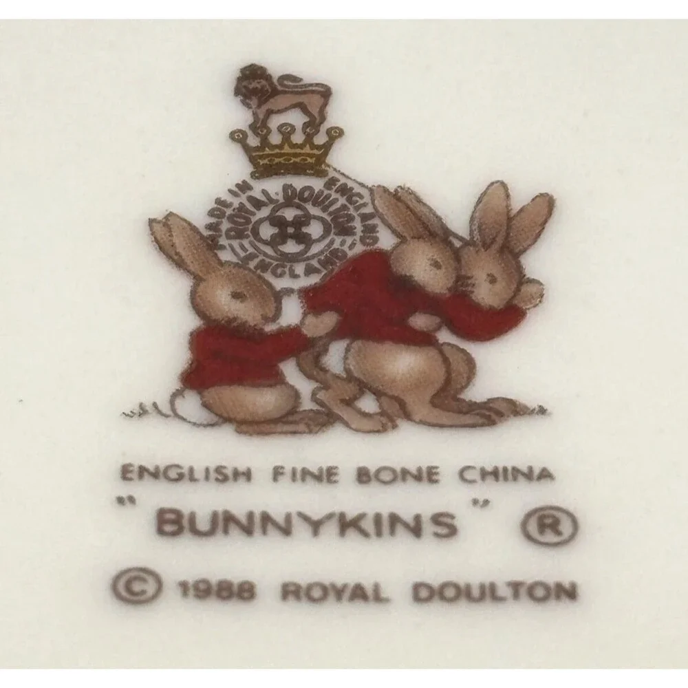 Royal‎ Doulton Bunnykins English Fine Bone China Baby Bowl Classroom Vintage EUC